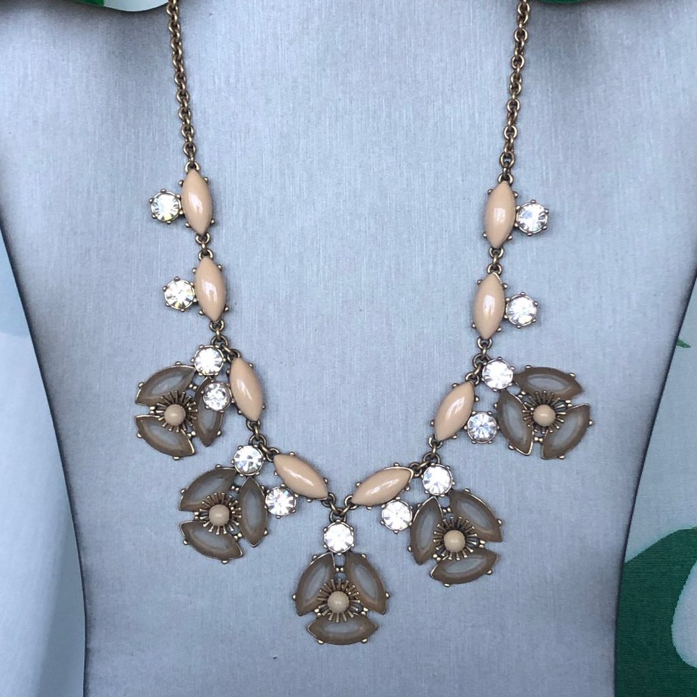 J. Crew Floral Statement Necklace